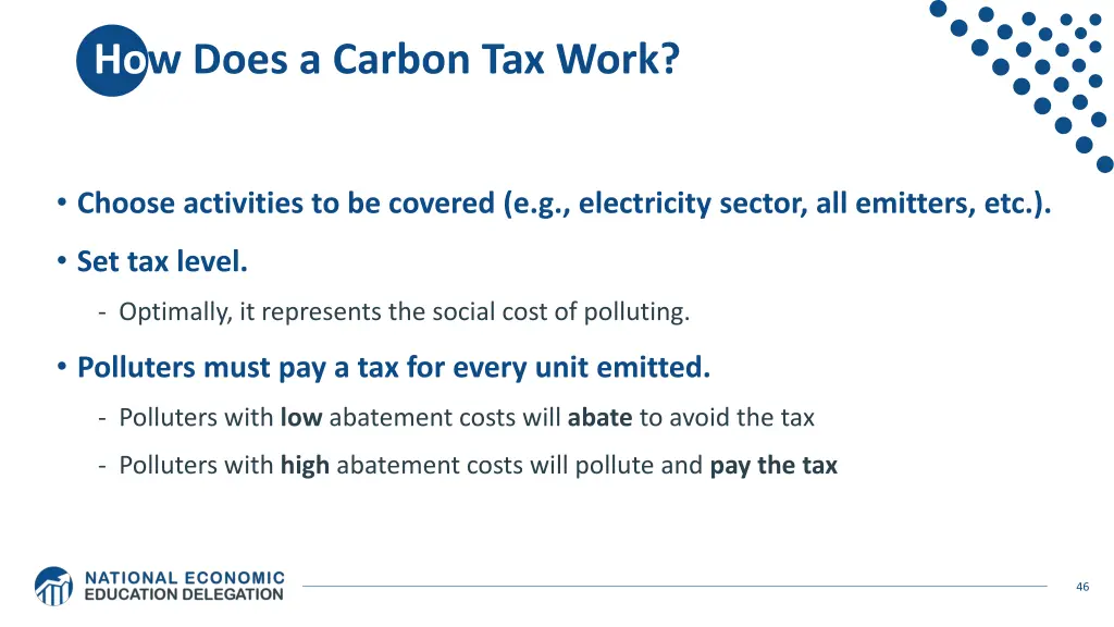 how does a carbon tax work