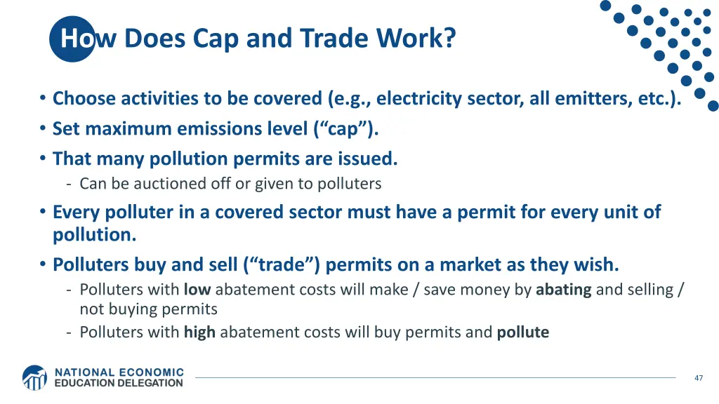 how does cap and trade work