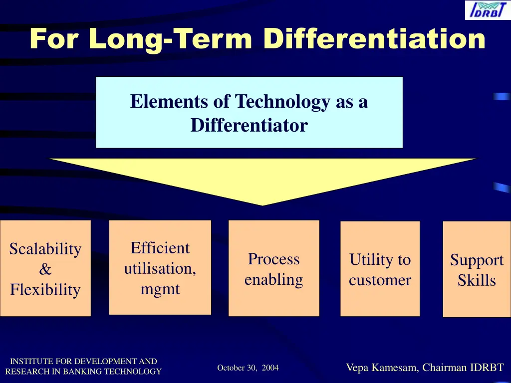for long term differentiation