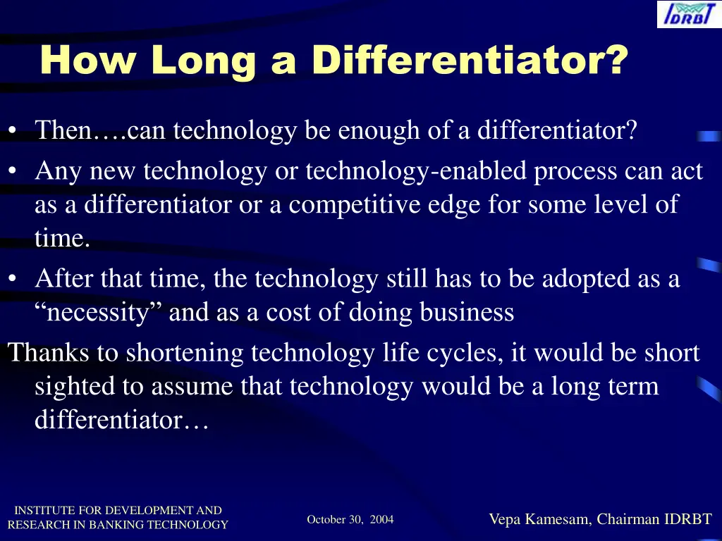 how long a differentiator