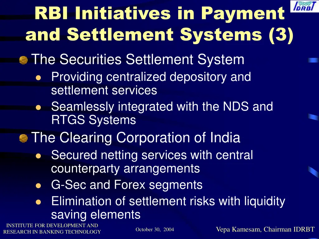 rbi initiatives in payment and settlement systems 2