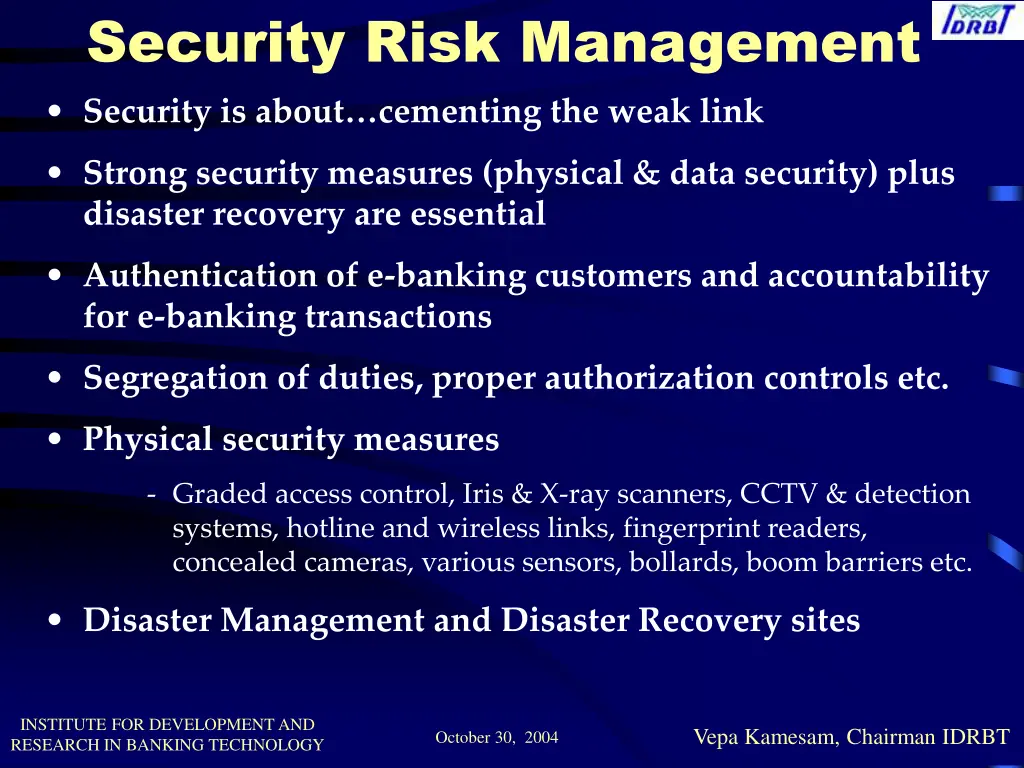 security risk management