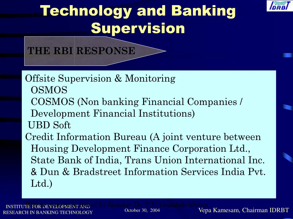 technology and banking supervision