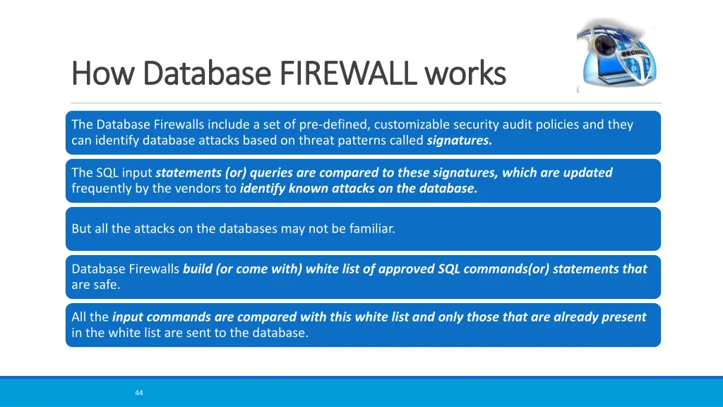 how database firewall works how database firewall