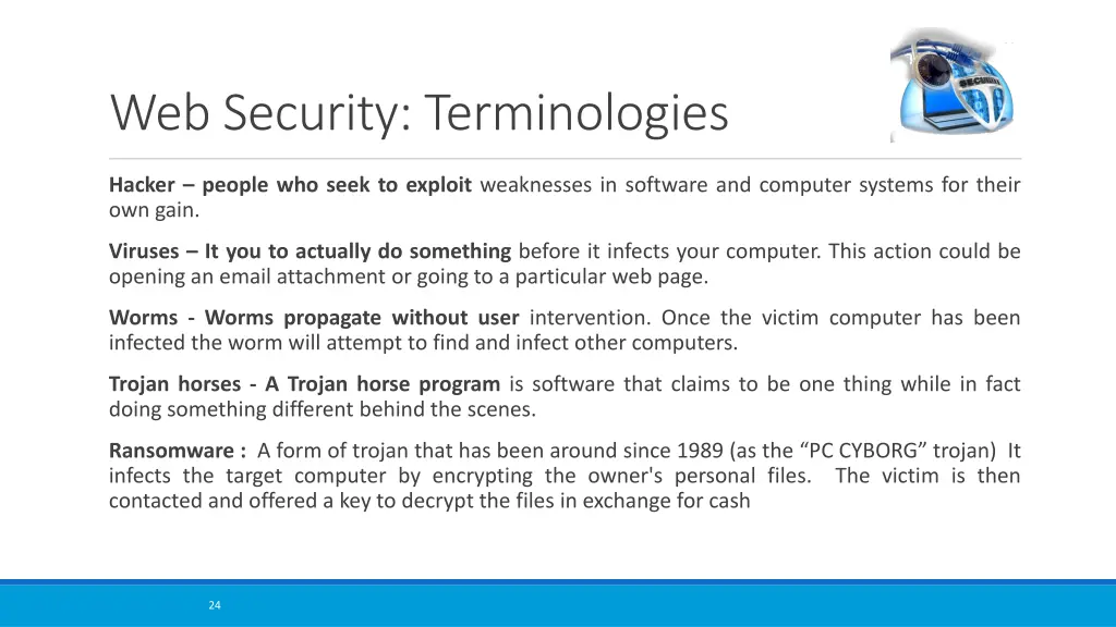 web security terminologies