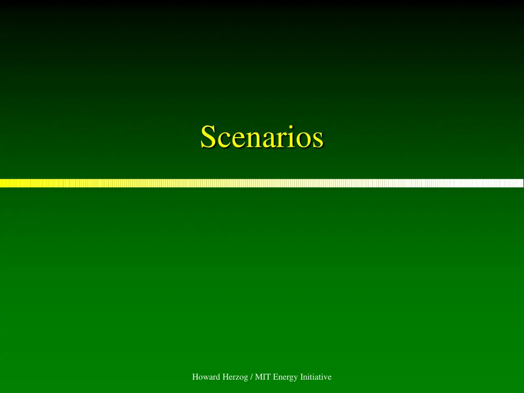 scenarios