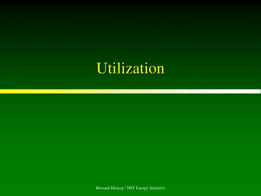 utilization
