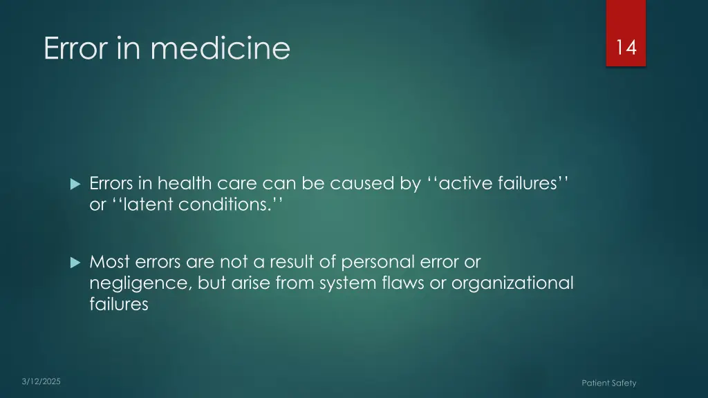 error in medicine