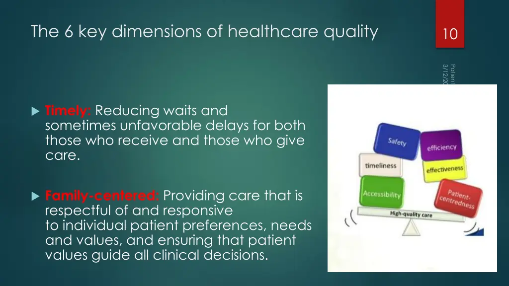 the 6 key dimensions of healthcare quality 1