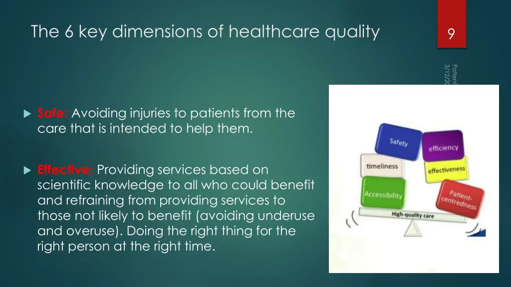 the 6 key dimensions of healthcare quality