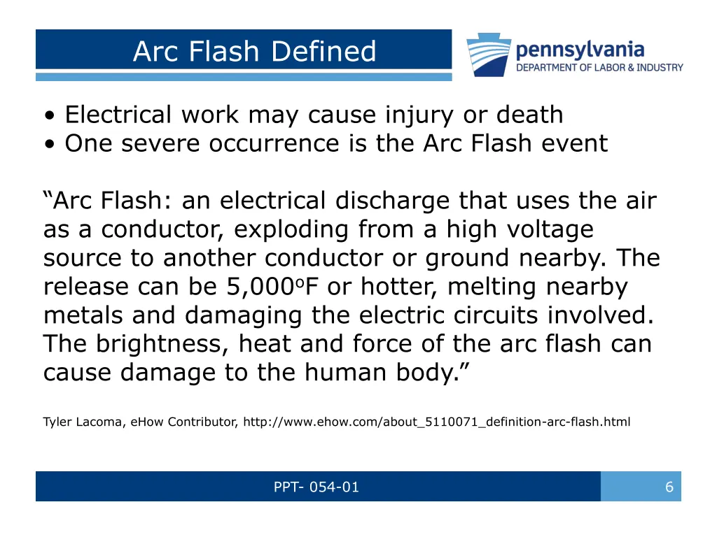 arc flash defined