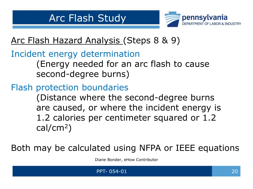 arc flash study 1