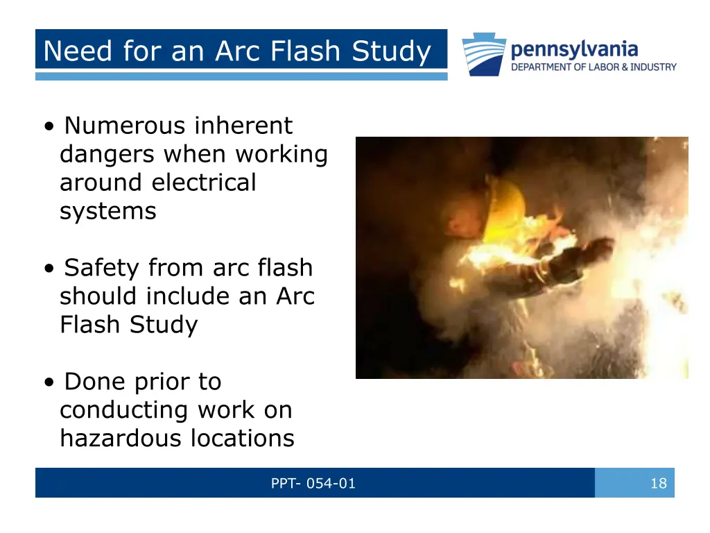 need for an arc flash study