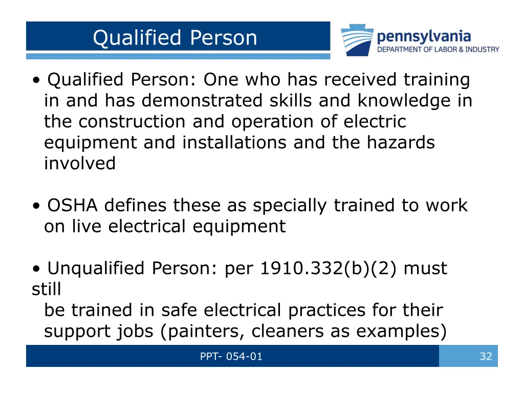 qualified person