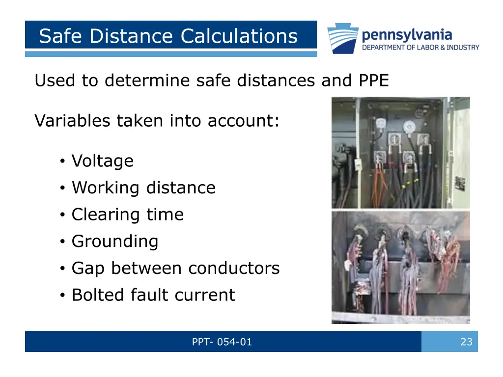 safe distance calculations