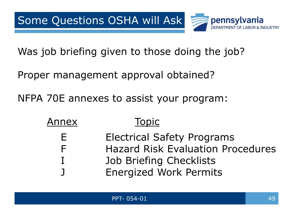 some questions osha will ask 3