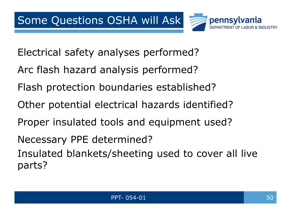 some questions osha will ask 4