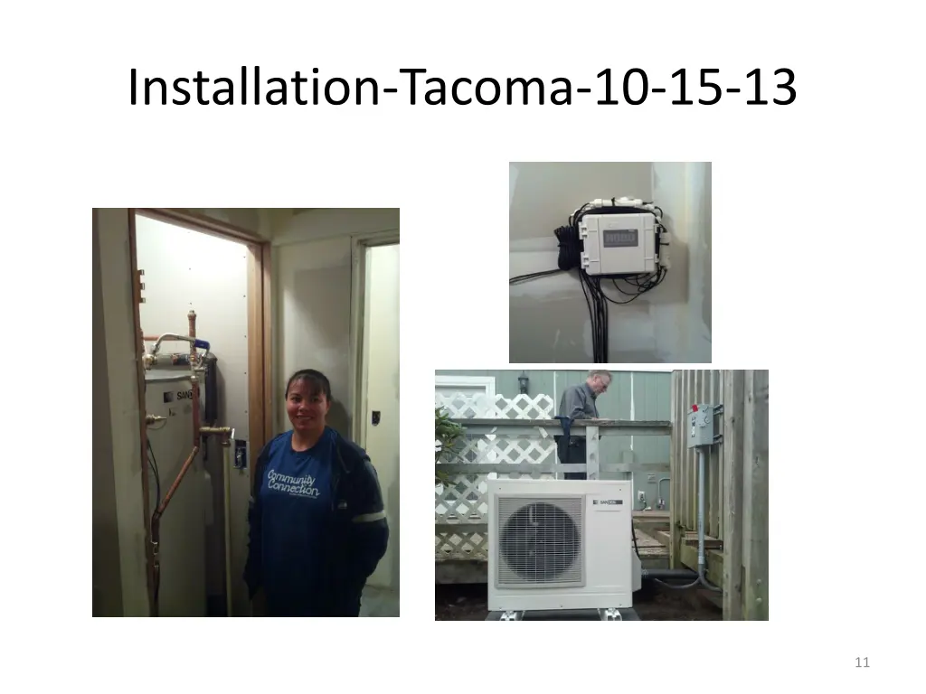 installation tacoma 10 15 13