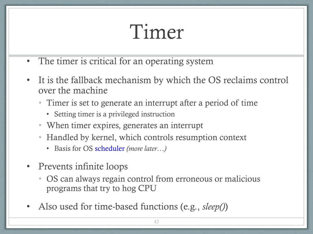 timer