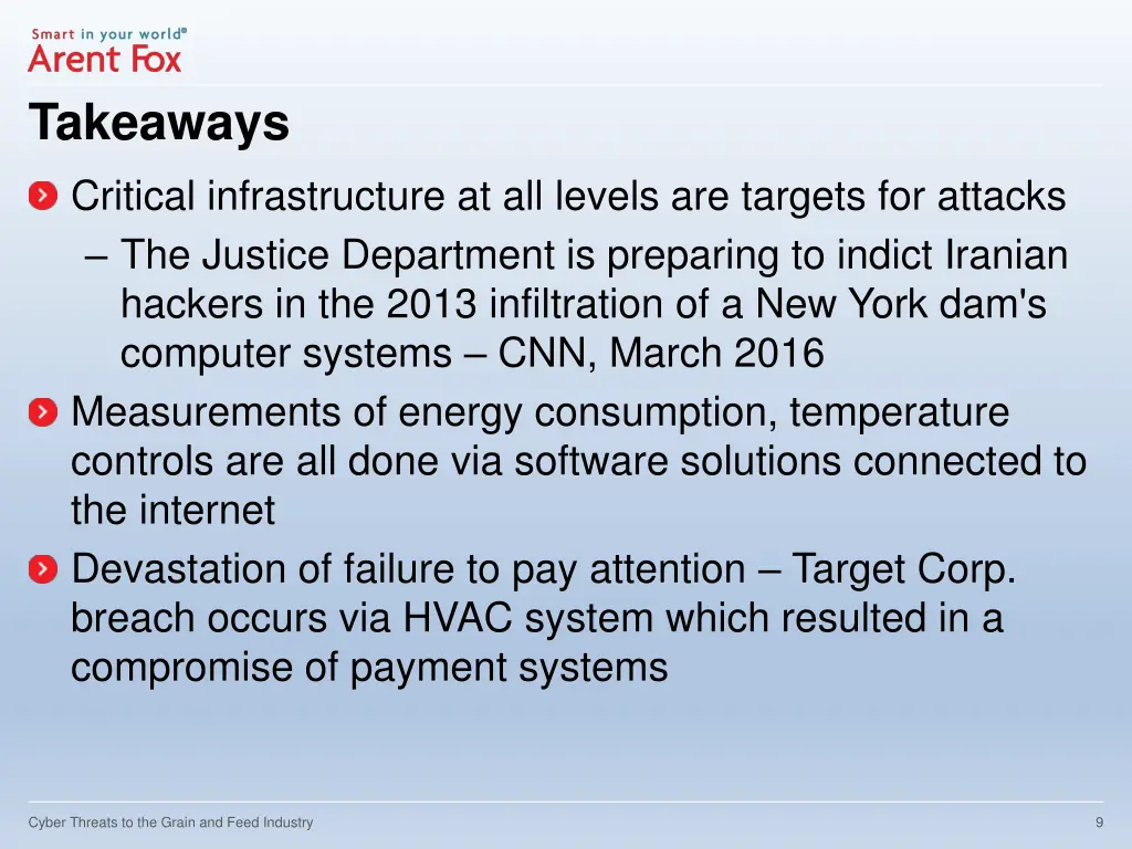 takeaways critical infrastructure at all levels