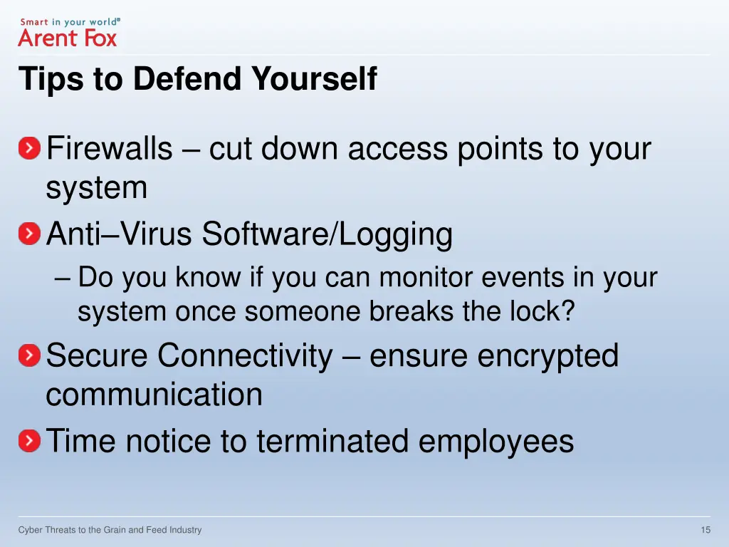 tips to defend yourself