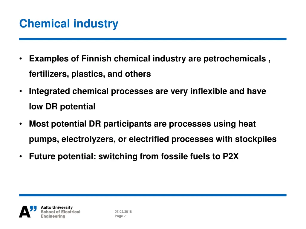 chemical industry