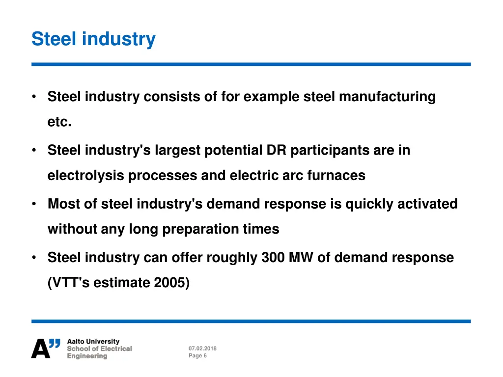 steel industry