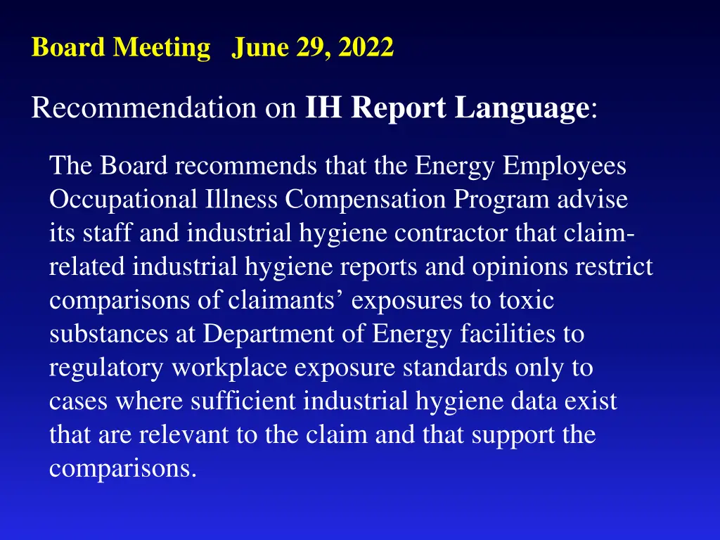 board meeting june 29 2022