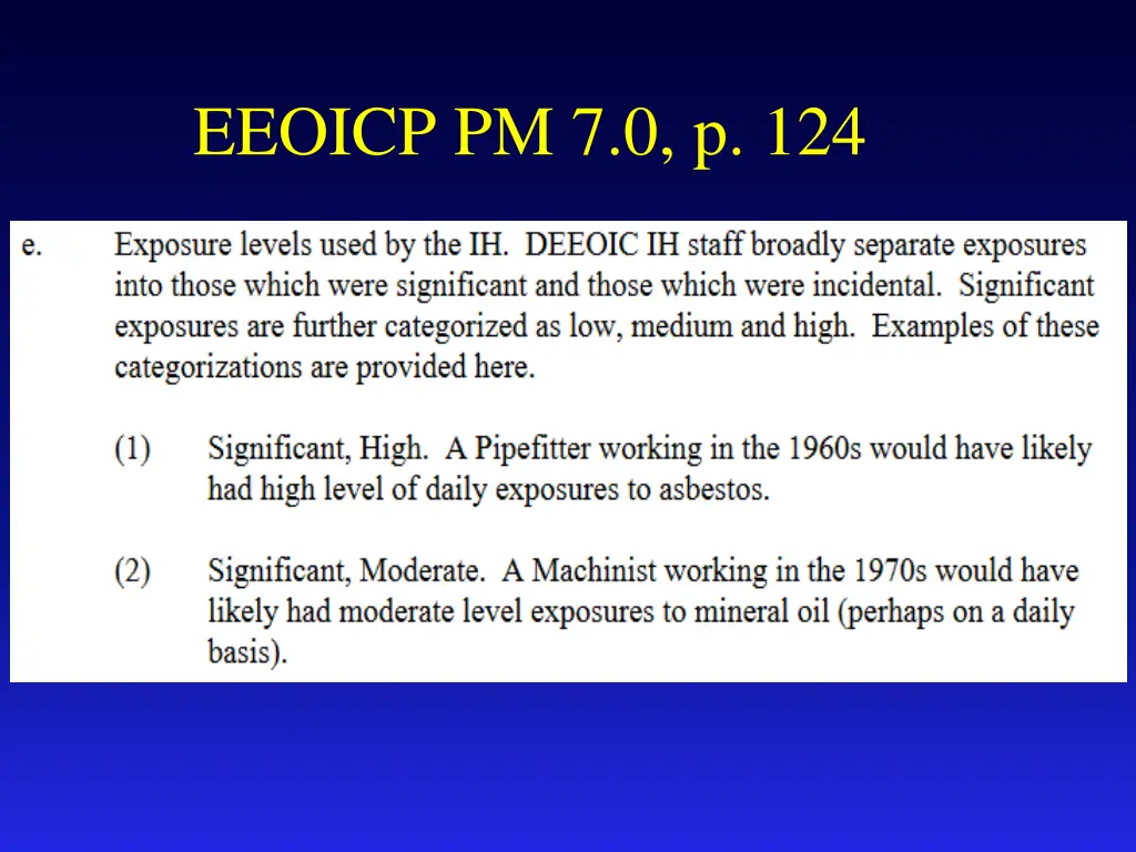 eeoicp pm 7 0 p 124