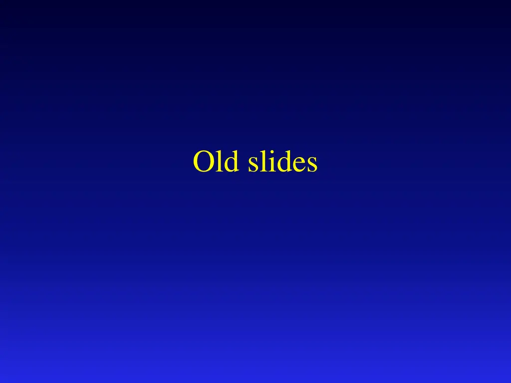 old slides