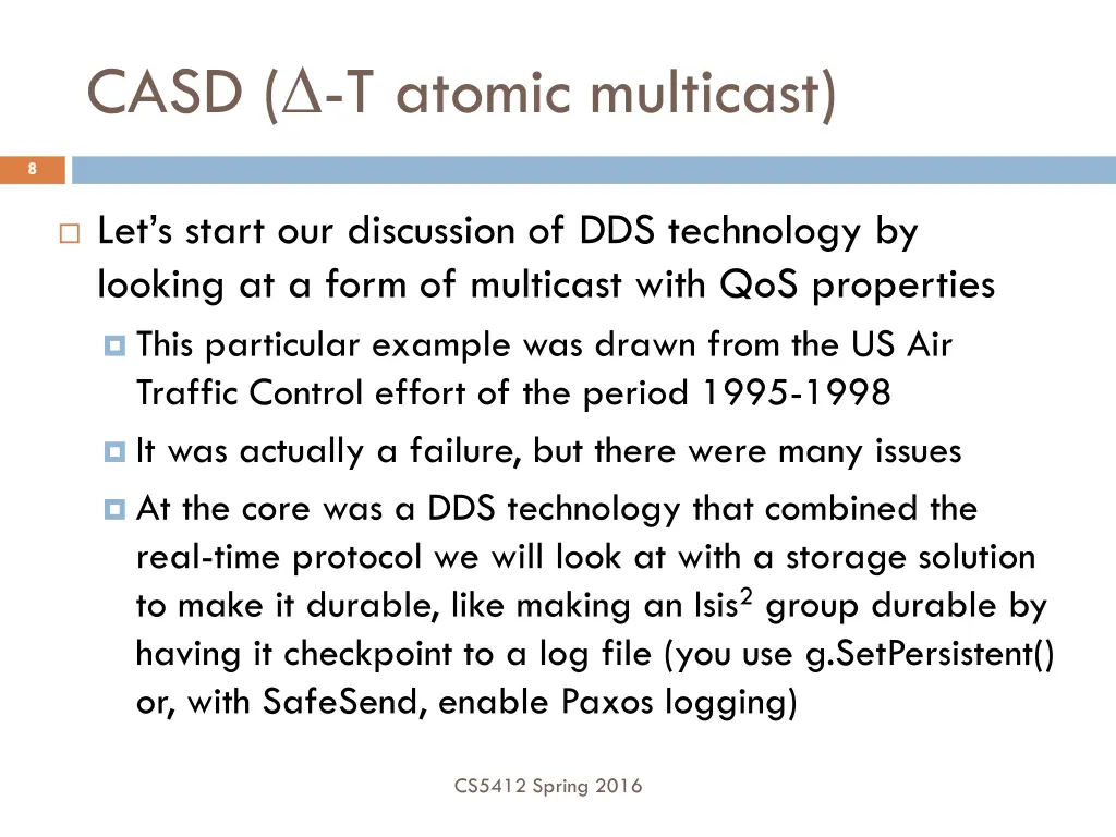 casd t atomic multicast