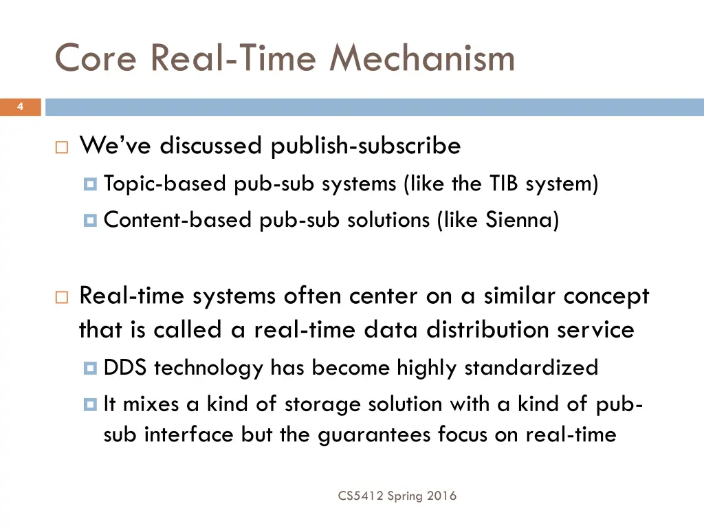 core real time mechanism