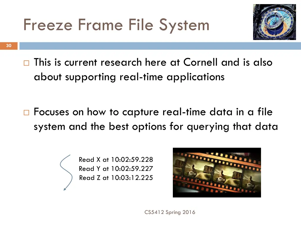 freeze frame file system