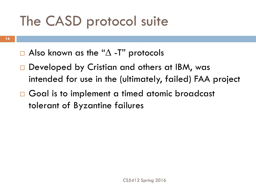 the casd protocol suite