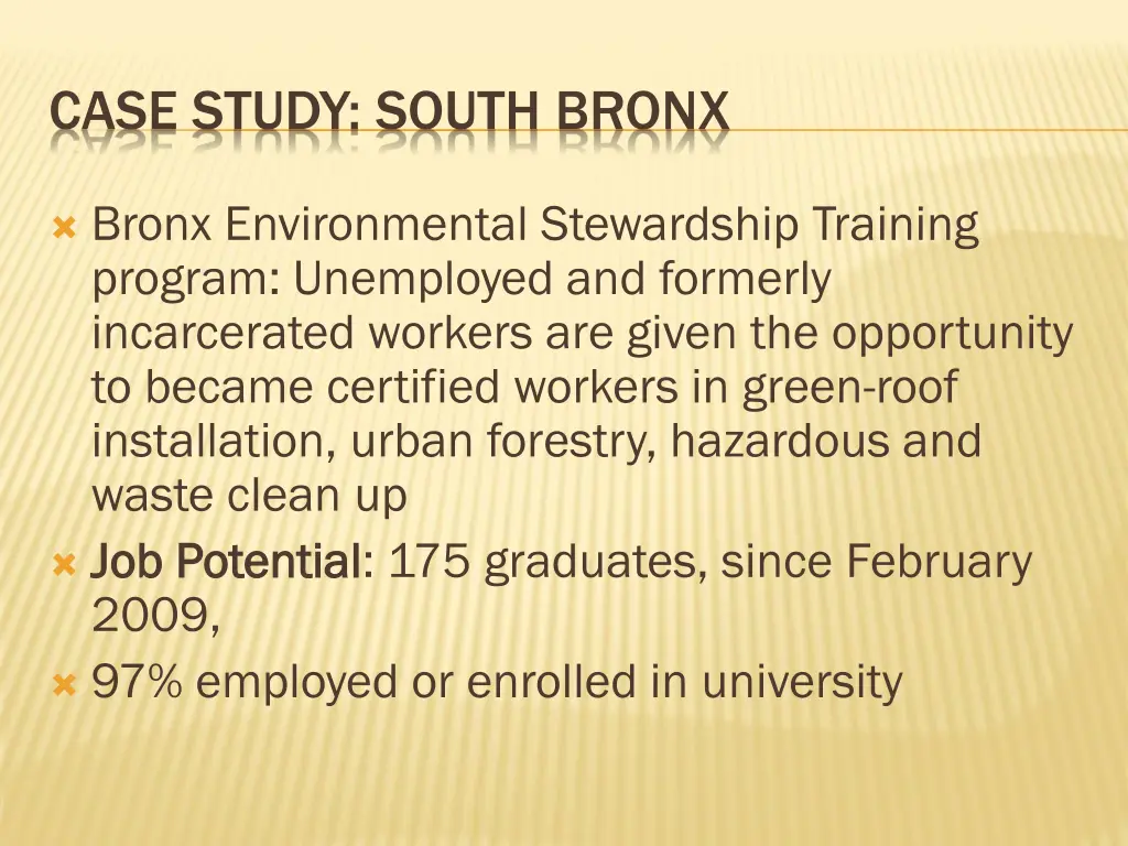 case study south bronx