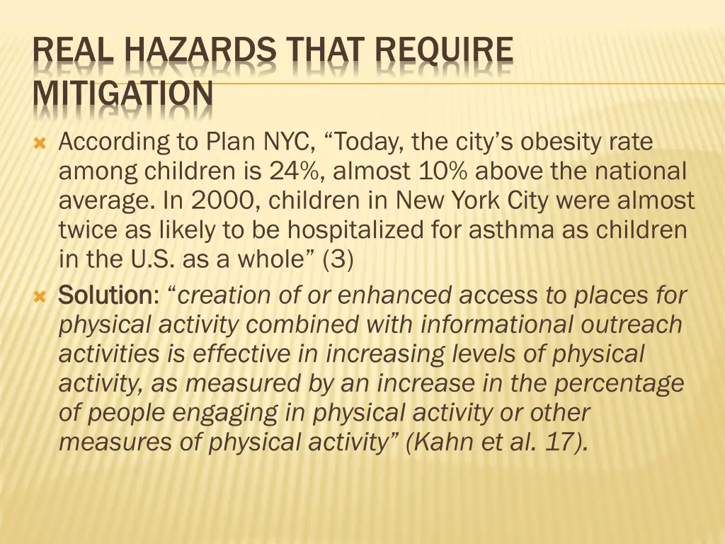 real hazards that require mitigation