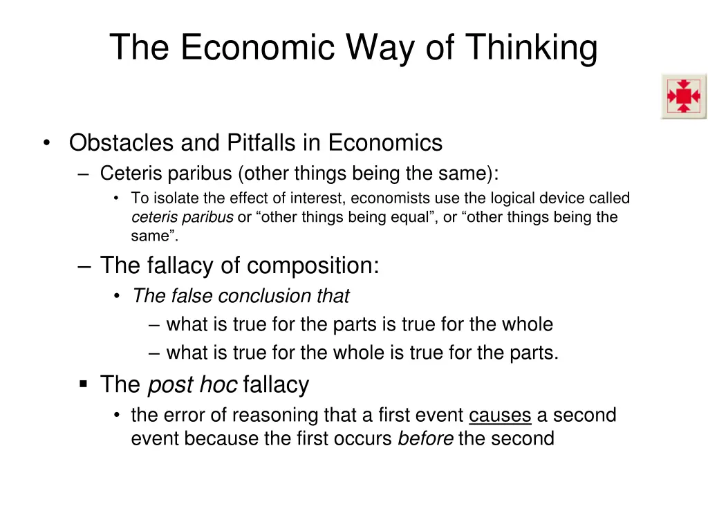 the economic way of thinking 5