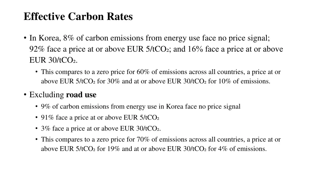 effective carbon rates