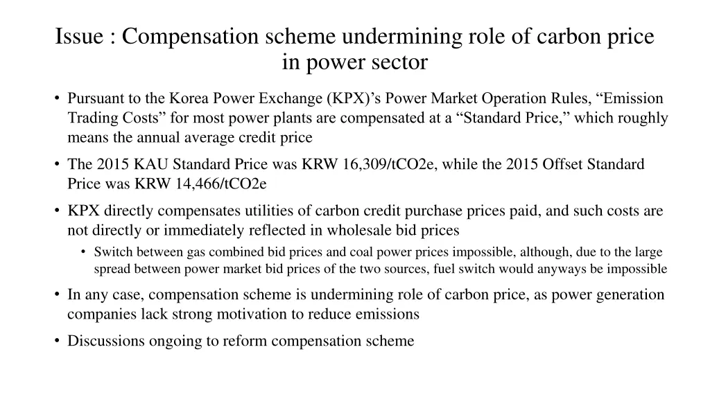 issue compensation scheme undermining role