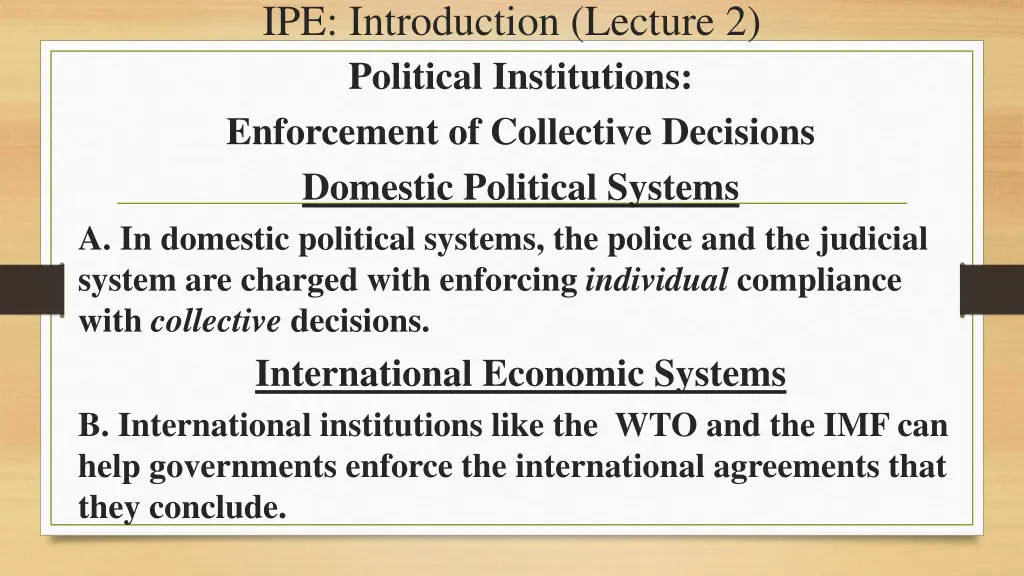 ipe introduction lecture 2 political institutions 3