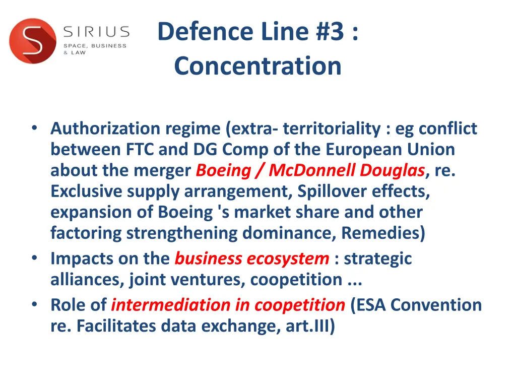 defence line 3 concentration