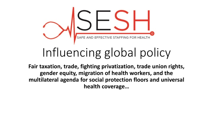 influencing global policy