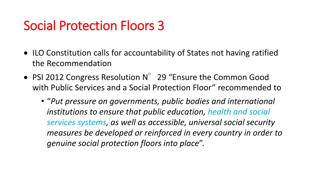social protection floors 3 social protection