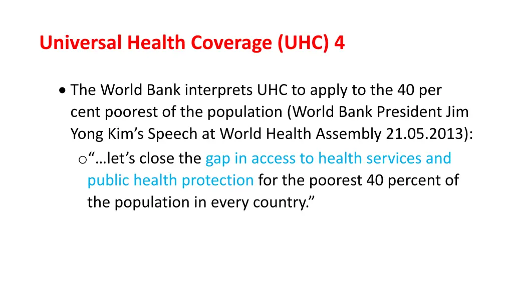 universal health coverage uhc 4