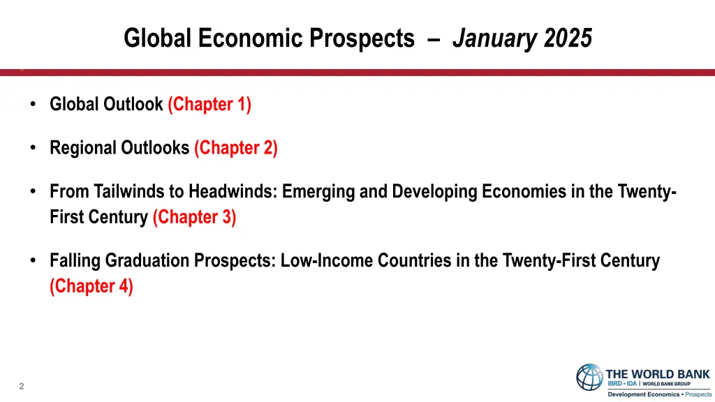 global economic prospects january 2025 1