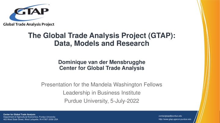 global trade analysis project
