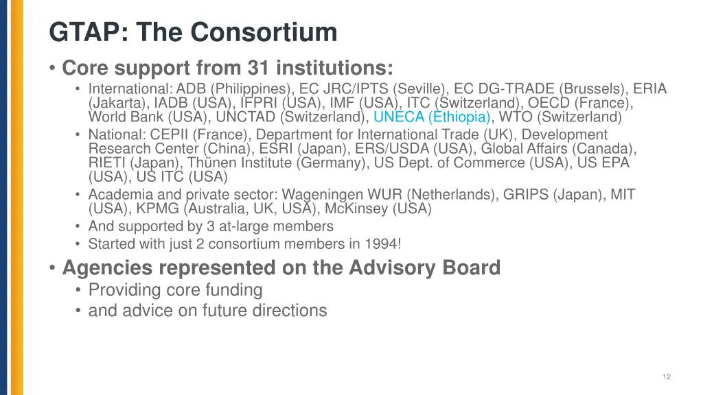 gtap the consortium
