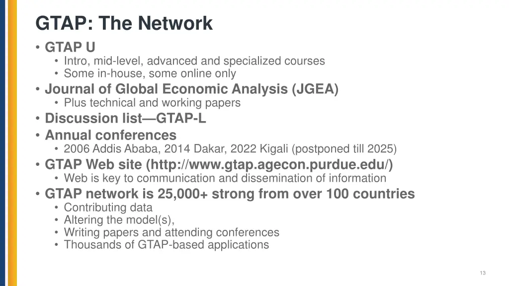 gtap the network
