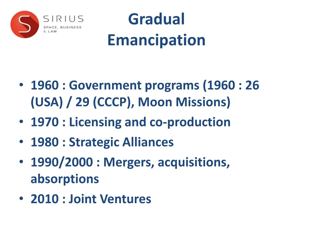 gradual emancipation