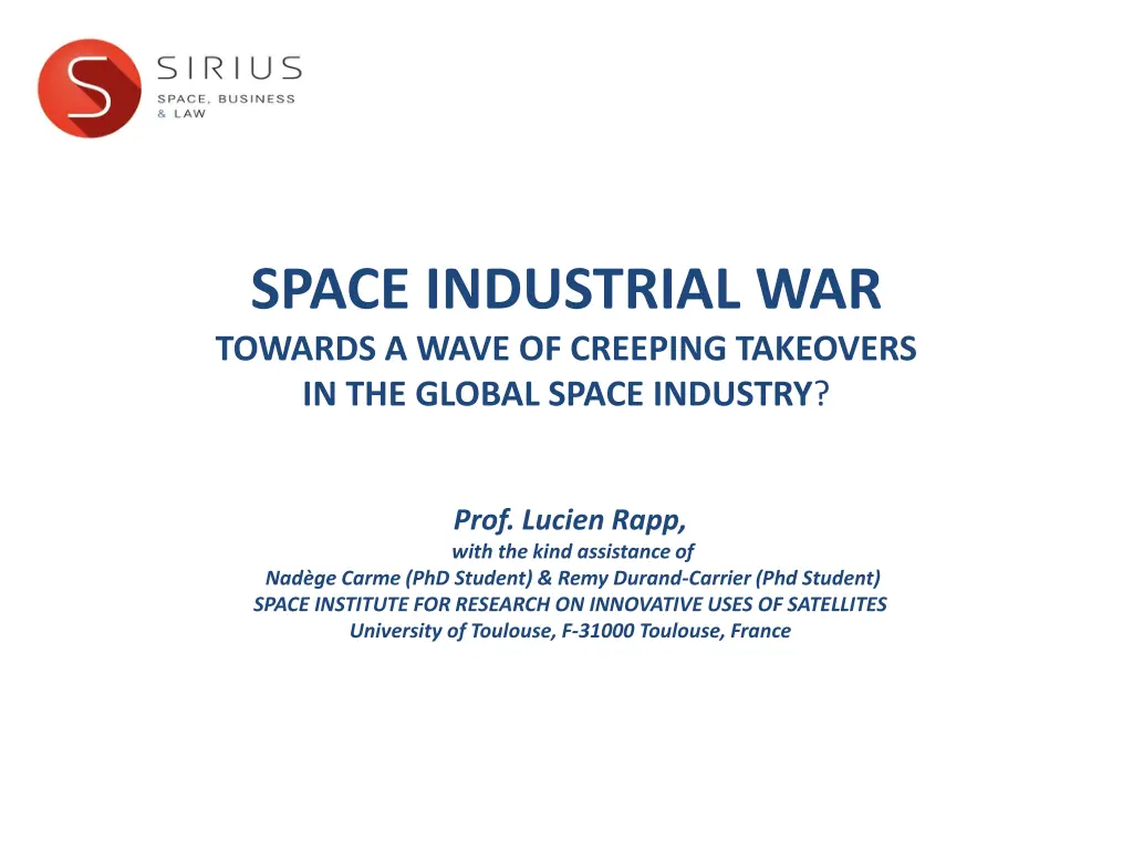 space industrial war towards a wave of creeping